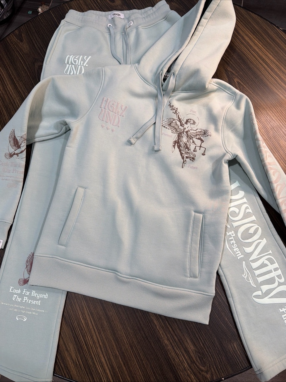 Undrtd Visionary Mint Cherub Hoodie Set Size Small